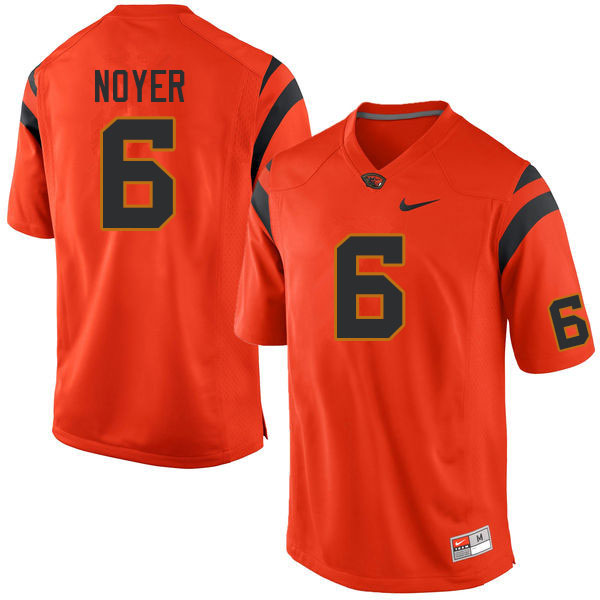 Men #6 Sam Noyer Oregon State Beavers College Football Jerseys Sale-Orange - Click Image to Close